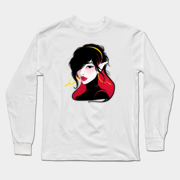 Vampire Long Sleeve T-Shirt by Danderfull